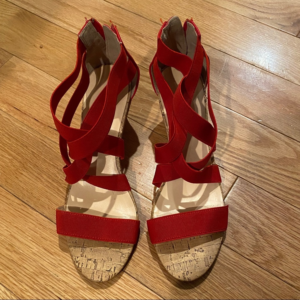 Liz Clairborne Sandals zips in the back 3” heel